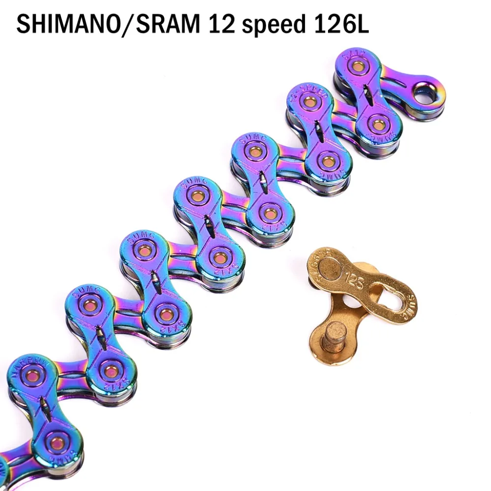 SUMC велосипедная цепь X9 X10 X11 X12 велосипедная цепь для SHIMANO 8/9/10/11/12 скоростная дорога MTB шатун 8 9 10 11 12s 116L 126L полый Oco