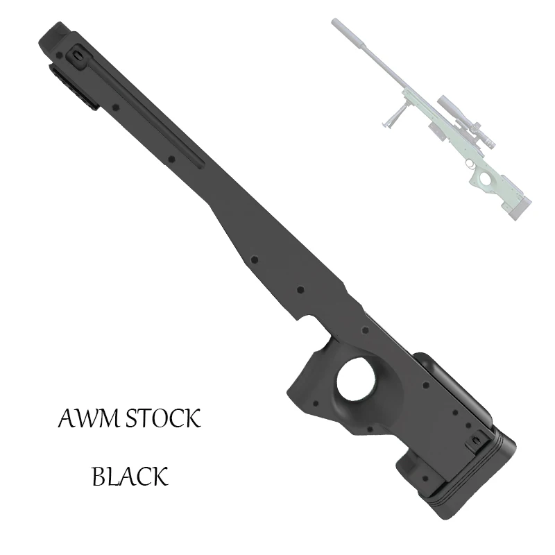 GJ m24 modified accessories water gun rear support plastic original stock AWM body shell children toys