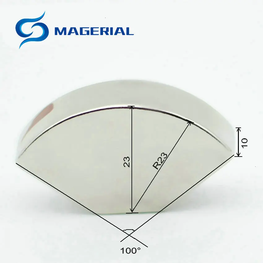 2-6 шт N45 Сегмент NdFeB Arc R23x23x100deg. x10 мм магнит для двигателя для генераторов ветродвигатель неодимовым постоянный магнит ротора