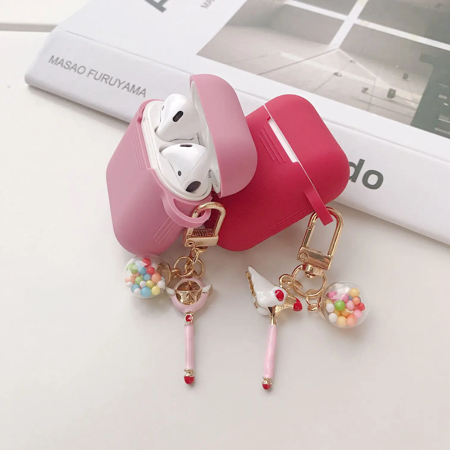 Для Xiao mi Airdots Pro чехол Роскошный с брелком аксессуары силиконовый чехол для беспроводных наушников милый чехол для Xiaomi mi Air Чехол