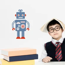 Wall Stickers Children's Room Kindergarten Bear/Robot/Nine Planets Luminous Early Education Enlightenment Decorative Stickers