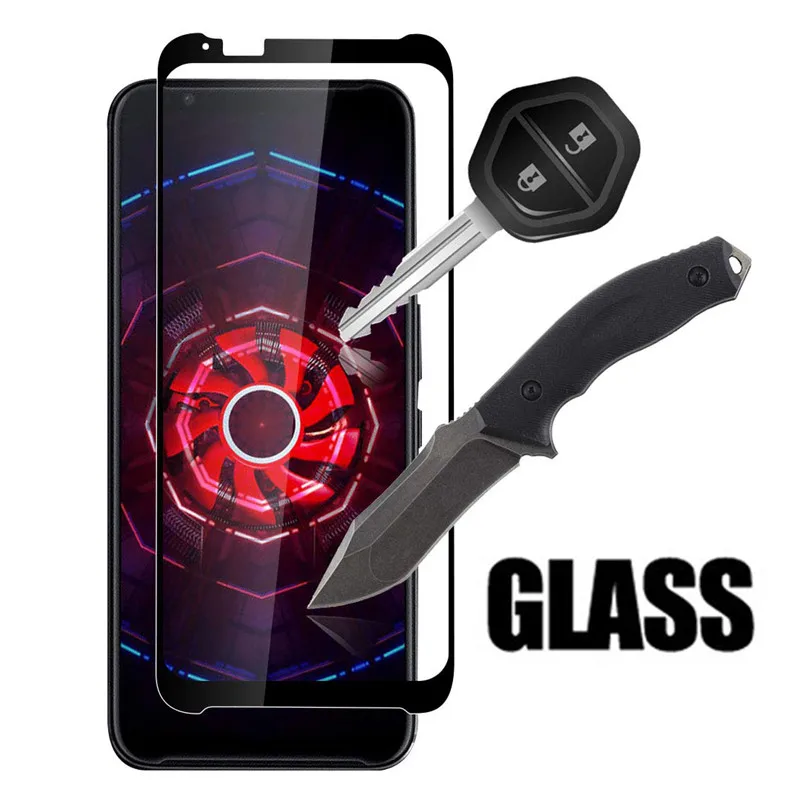 

9D Full Curved Glue Tempered Glass on the For ZTE nubia Red Magic 3 Screen Protector Red Magic 3 Protective Glass Cover Film