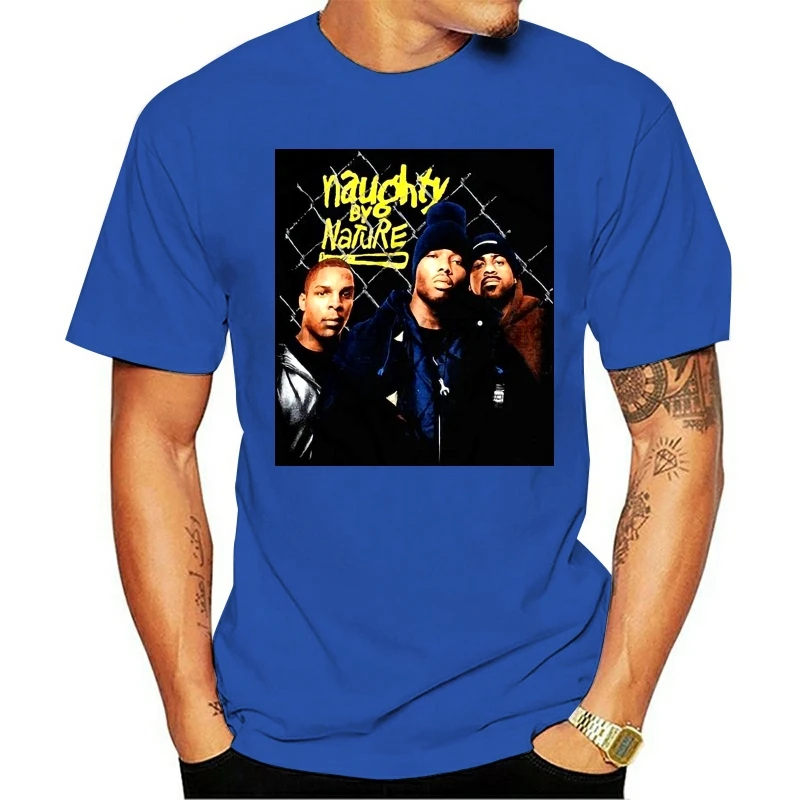 

Men T shirt VINTAGE STYLE NAUGHTY BY NATURE RAP T-SHIRT Women tshirt