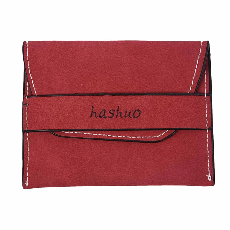 Red BEAU-hashuo 1 шт. женский короткий параграф матовый Кошелек для монет 11,5*9*0,7 см - Цвет: Red