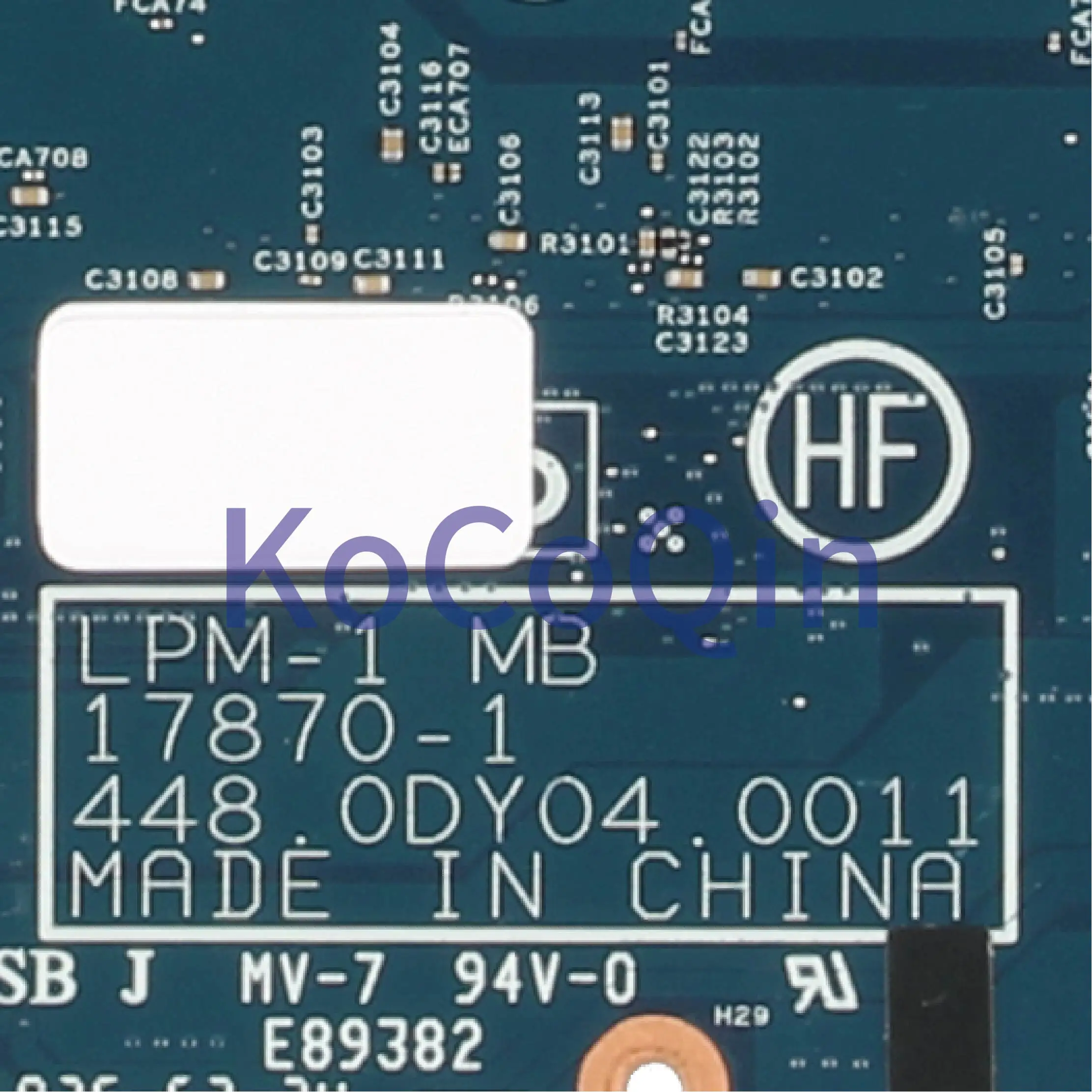 Promo  KoCoQin Laptop motherboard For LENOVO Thinkpad X1 I7-8850HQ N18P-Q3-A1 Mainboard 01YU931 01YU669 17