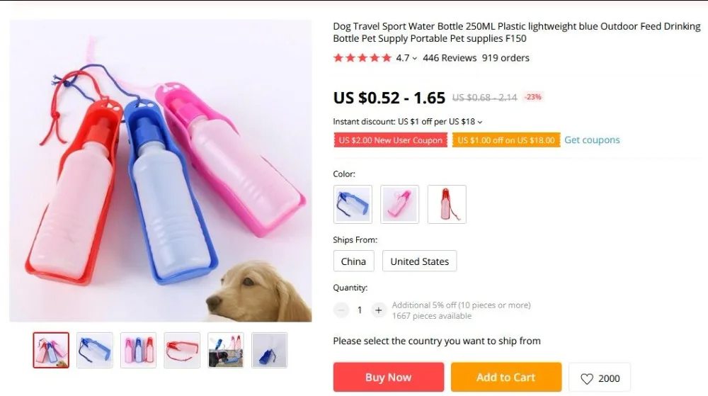 1 шт. питейный питатель для домашних животных Розовый Синий 250 мл пластиковая портативная безопасная бутылка для воды для путешествий для собак уличная питочная бутылка миска для собак