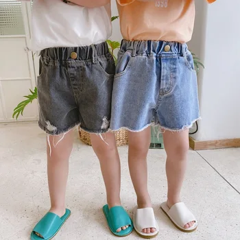 

2020 New Baby Girls Boys Denim Shorts Summer Kids Girls Shorts 1-7 Years