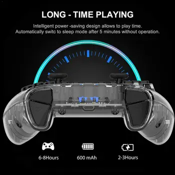 

Transparent Wireless Switch Controller For Nintendo Control Switch/Switch Pro Lite, Switch Remote Gamepad Games Joystick T7S3