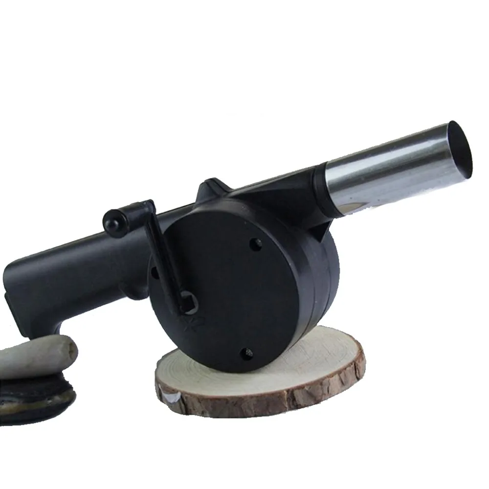 NEW Hand Cranked Air Fan Air Blower Bellow for BBQ Barbecue Camping Picnic Fire Pit Starter Outdoor Cooking Tool