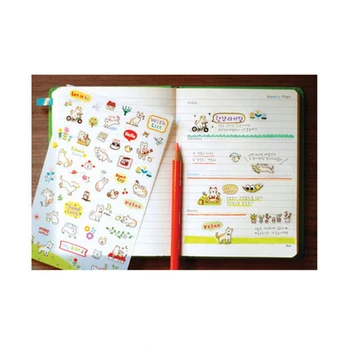 

6 pcs/lot Cute Cat Paper Sticker DIY Planner Decorative Sticker Scrapbooking Diary Kawaii Stationery