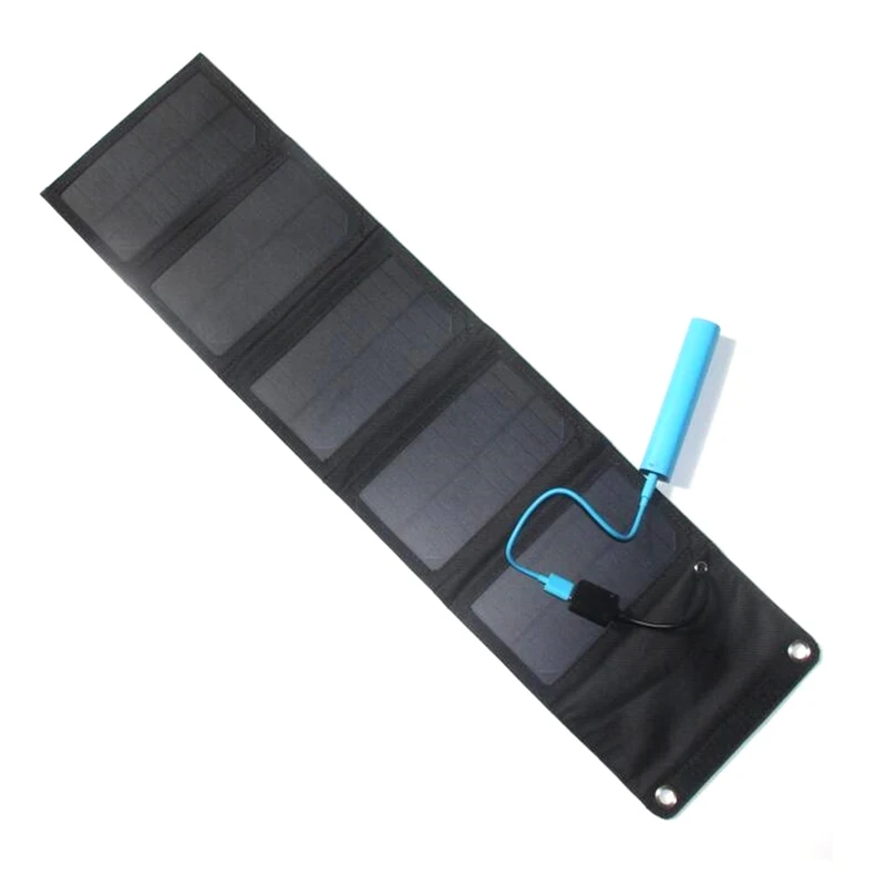

10W Portable Foldable solar Charger for outdoor charging camp Waterproof Solar Rechargeable Folding Bag