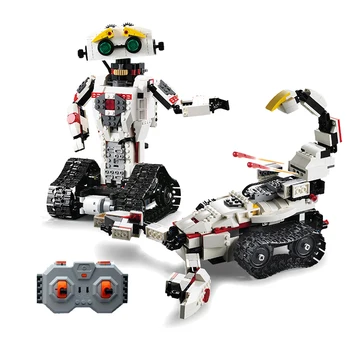 

C51027 Technic RC Transformation Robot Creative MOC 2IN1 Changeable Vehicle 2.4G Remote Control Model Building Bricks child Toys