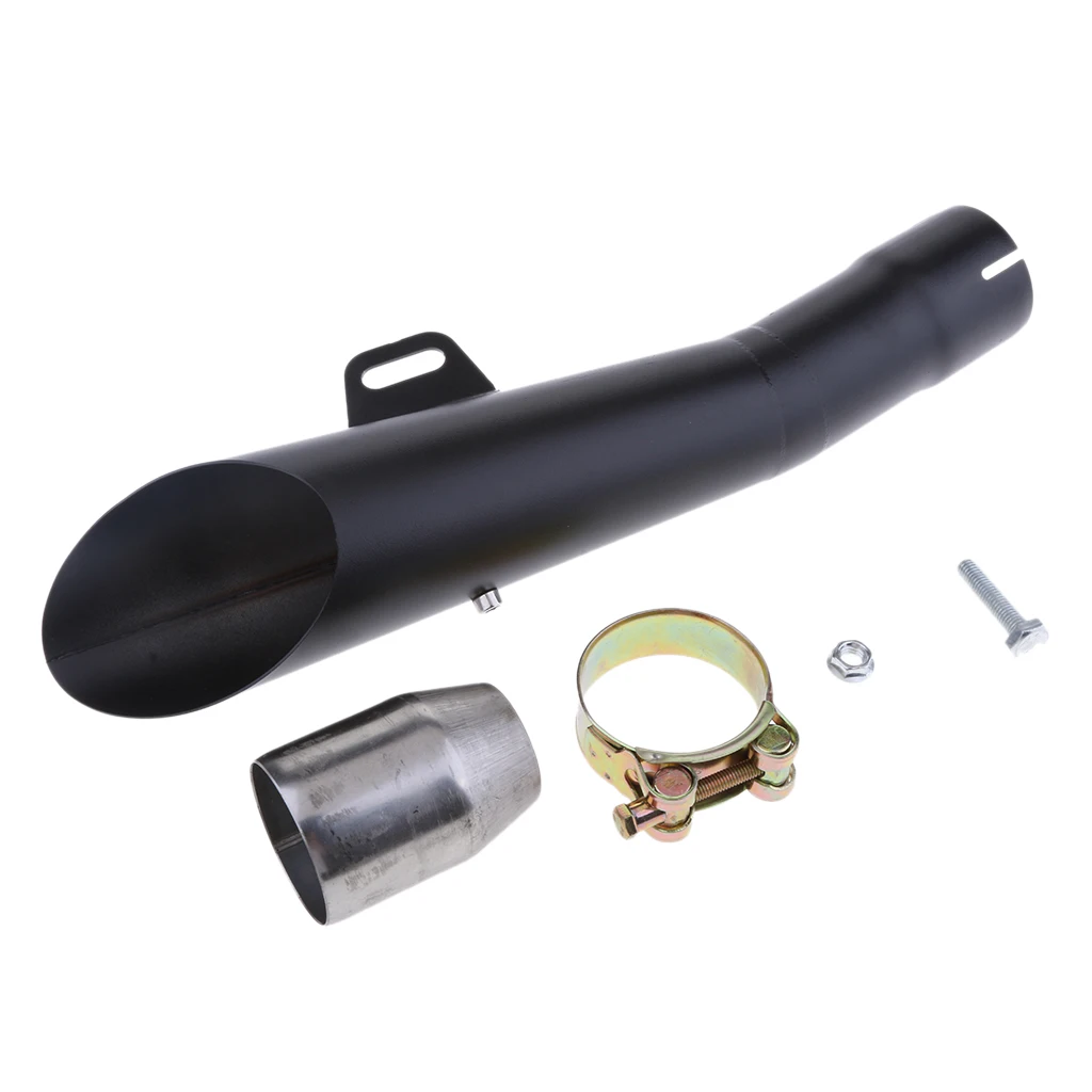 51mm Motorbike Exhaust Muffler Pipe Silencer Slip On For Yamaha YZF-R6 Black