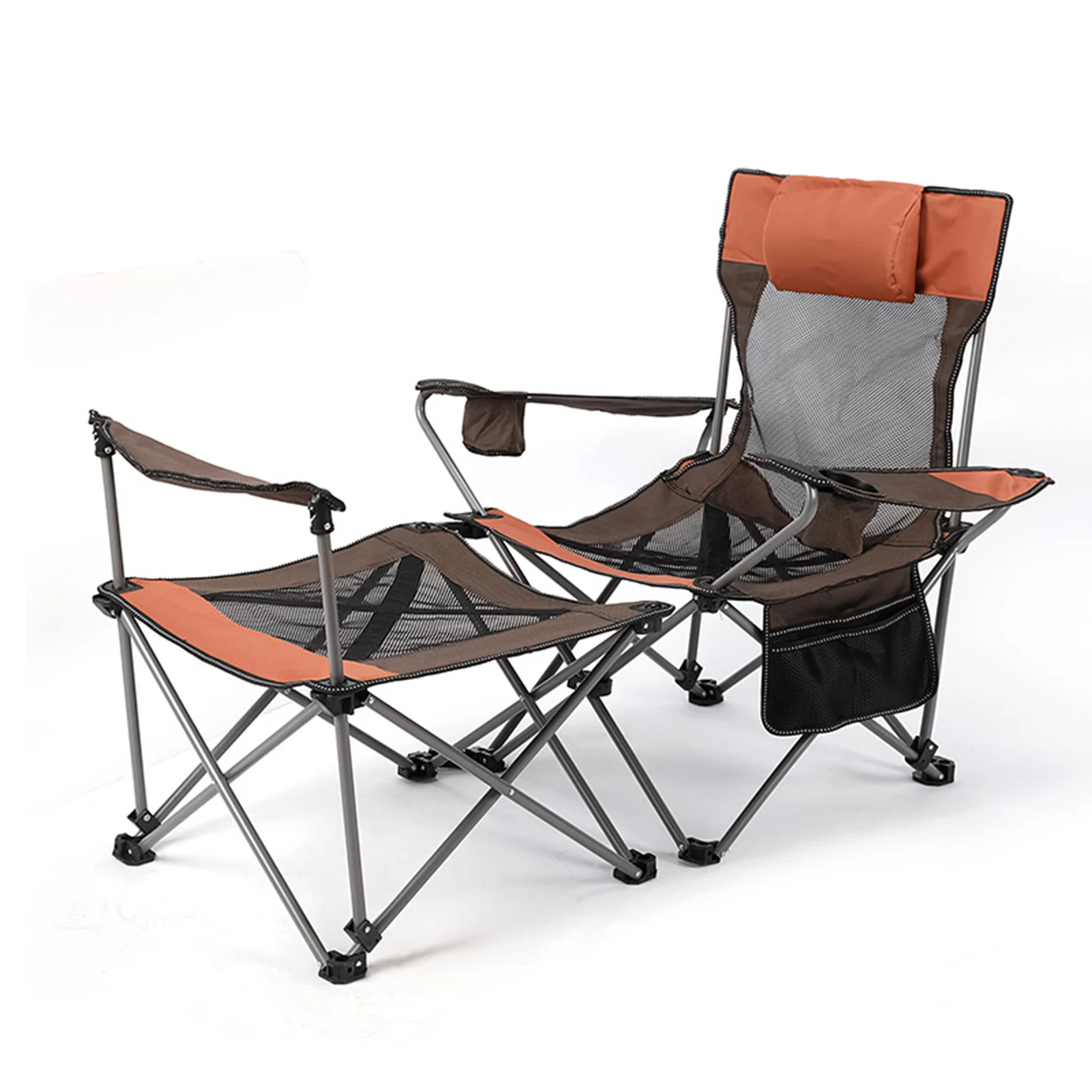 

Double Folding Camping Chair Portable Mini Table Outdoor Picnic Sofa Chair Suitable For Beach Terrace And Pool Park