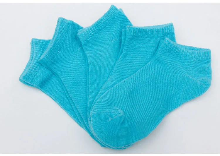 5-pair Pack Spring And Summer-Children No-show Socks 3-5 Korean-style Children Men And Women Kids Low Top Socks a Generation of