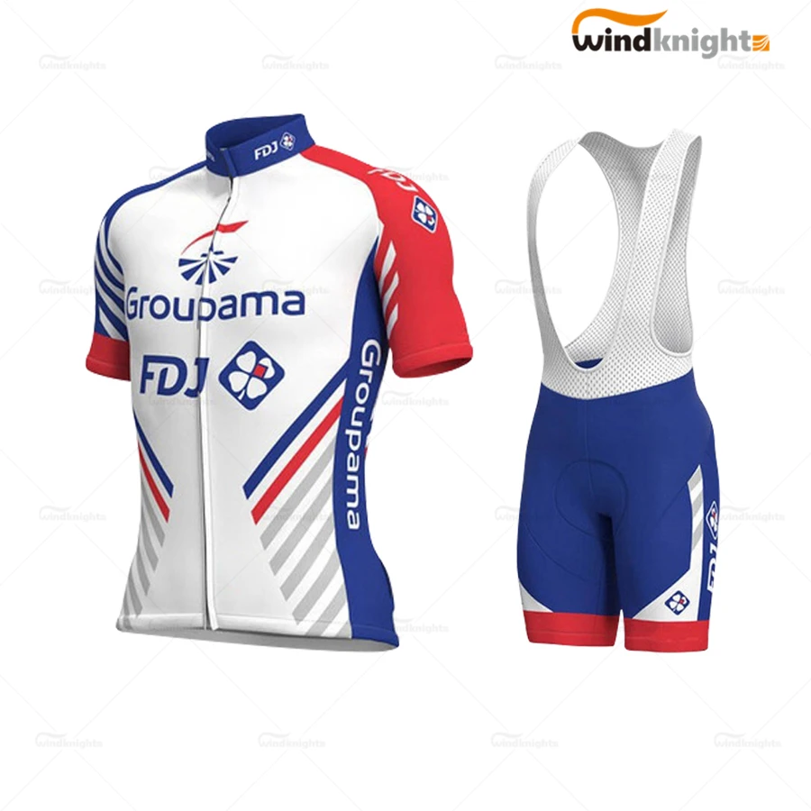 Одежда для велоспорта FDJ Pro Team комплект одежды с короткими рукавами мужской