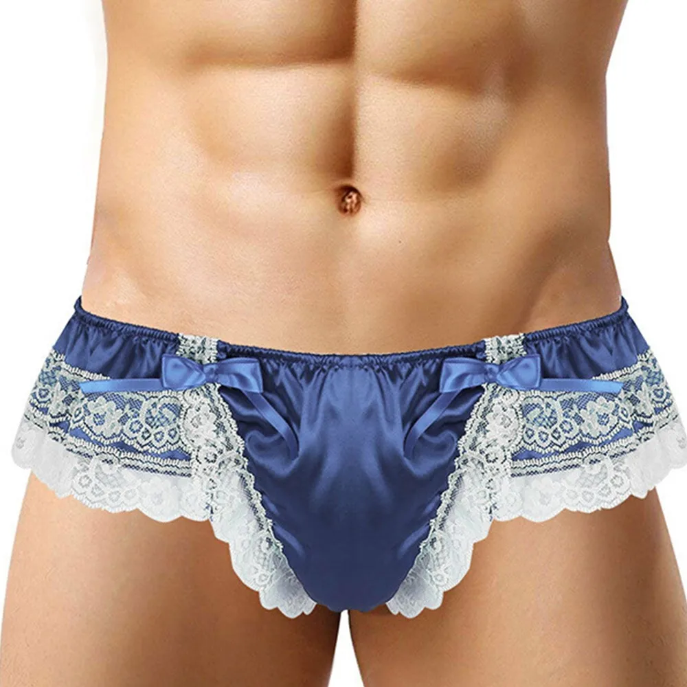 US Mens See Through G-string Thong Trunks Panties Briefs Underwear Underpants 