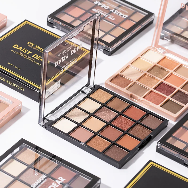 2021 nova venda quente 16 cores sombra paleta sweatproof colorido sombra de olho à prova dwaterproof água alta pigmento maquiagem metálica