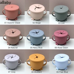 Silicone Snack Cup Silicone Bottle Toddler Snack Catcher Food Grade Collapsible Cup No Spill Food Baby Cups Foldable