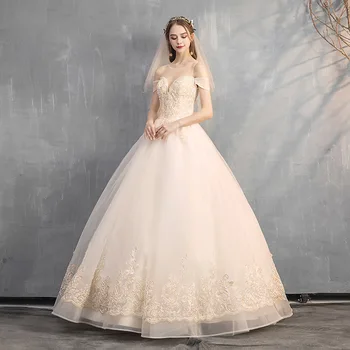 

luxury bridal gown lace up short sleeve wedding dresses anniversary gown vestido de noiva /свадебное платье/robe de mariee