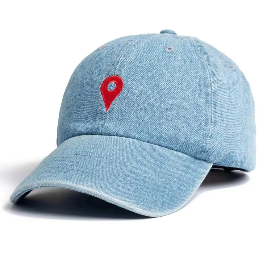 Бренд деним расположение папа шляпа | Khalid бейсбольная кепка для мужчин и женщин модная вышивка регулируемая крышка шляпы