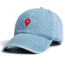 Бренд деним расположение папа шляпа | Khalid бейсбольная кепка для мужчин и женщин модная вышивка регулируемая крышка шляпы