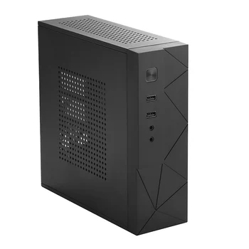 

Desktop Power Supply Gaming HTPC Host Office Home 2.0USB Mini ITX with Radiator Hole Computer Case Practical Horizontal Chassis