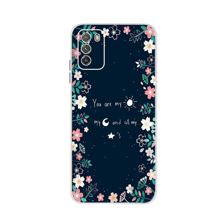 For Xiaomi Poco M3 Case PocoM3 Soft Silicone TPU Back Cover For Xiaomi Poco M3 Case 6.53'' Phone Cover Shockproof Bumper  Fundas xiaomi leather case design