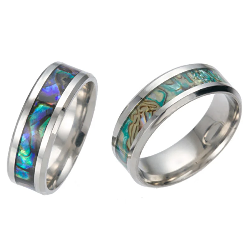 V.YA, модное кольцо с гравировкой, титановая сталь, цветные кольца ракушки для мужчин, индивидуальный подарок, высокое качество, аксессуары, вечерние, подарок