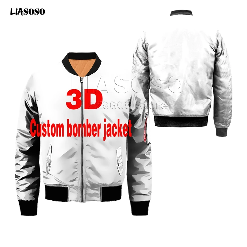 Günstige Neue 3D druck Nach herstellung Armee Air Flug Jacke, Jacke Aviator, Motorrad Jacke, Baseball Jacke, hockey Jacke