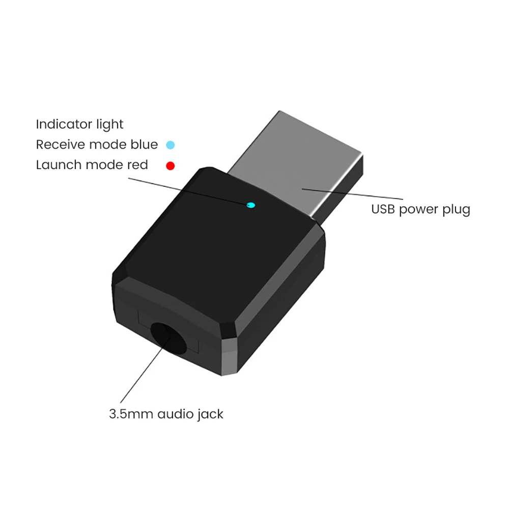 AOSHIKE Bluetooth 5,0 аудио передатчик и приемник адаптер 3,5 мм Aux USB ключ Bluetooth стерео наушники Динамик для ТВ ПК