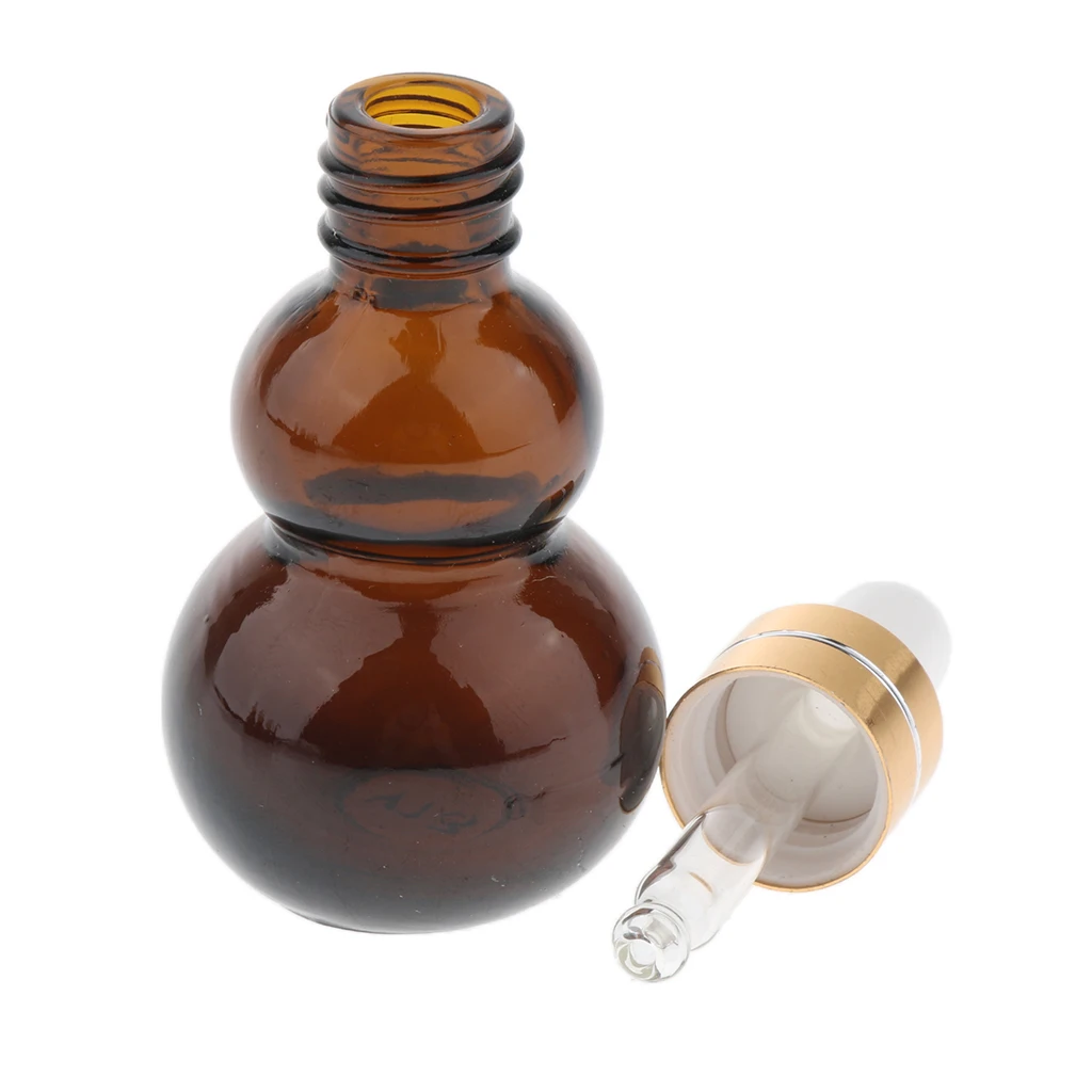 12 шт. 10 мм Янтарное стекло бутылки с капельницей-капельница для эфирного масла бутылки-диспенсеры для макияжа жидкости