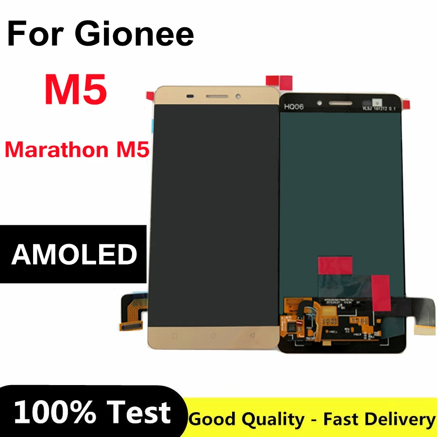 

5.5 inch AMOLED For Gionee M5 LCD Display Touch Screen Digitizer Assembly Replacement for Gionee Marathon M5 LCD Display