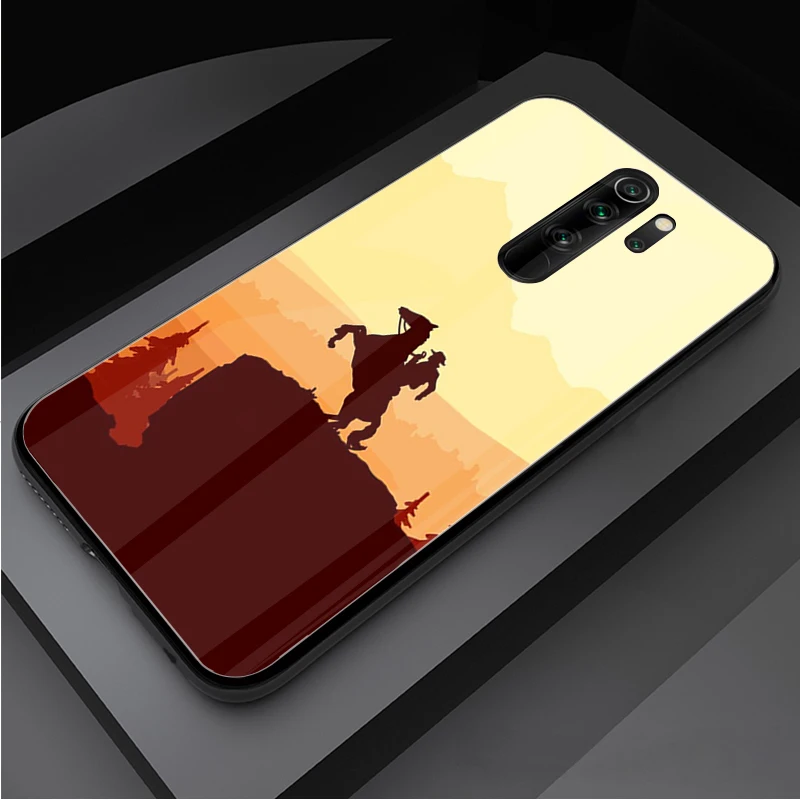 Trò Chơi Red Dead Redemption 2 Kính Cường Lực Điện Thoại Ốp Lưng Cho Redmi Note 5 6 7 8 9 Pro Note8T Note9S redmi8 9 Bao Vỏ phone cases for xiaomi