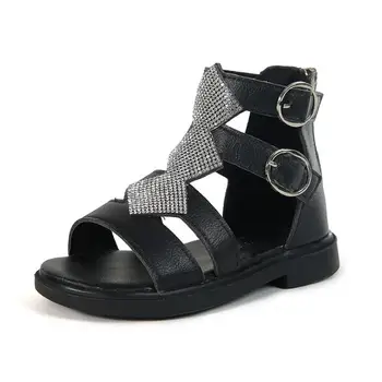 

Kids Shoes 2020 New Summer Baby Brand Gladiator Sandals Children Fashion Flat Girls Fashion Rhinestone Shoes Toddlers