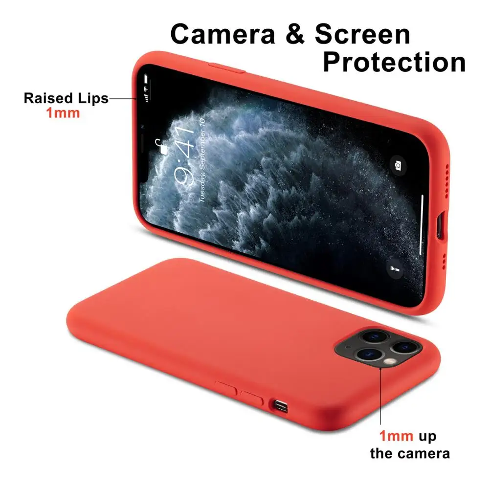 Жидкий силиконовый чехол для Apple iPhone 11 Pro 6s 6 7 8 Plus X XR XS MAX SE 2020|Бамперы| |