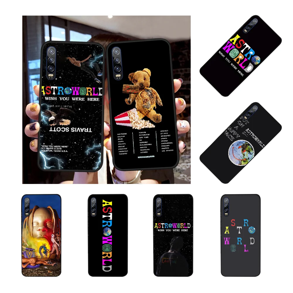 NBDRUICAI Travis Scott Astroworld Cover Black Soft Shell Phone Case For Huawei NOVA 2 PLUS 2s 2i 3i 3E 4E 5 5I PRO | Мобильные