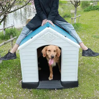 

Dog House Outdoor Kennel Winter Warm Dog Shed Four Seasons Universal Outdoor Rainproof Kennel Golden Retriever Dog House