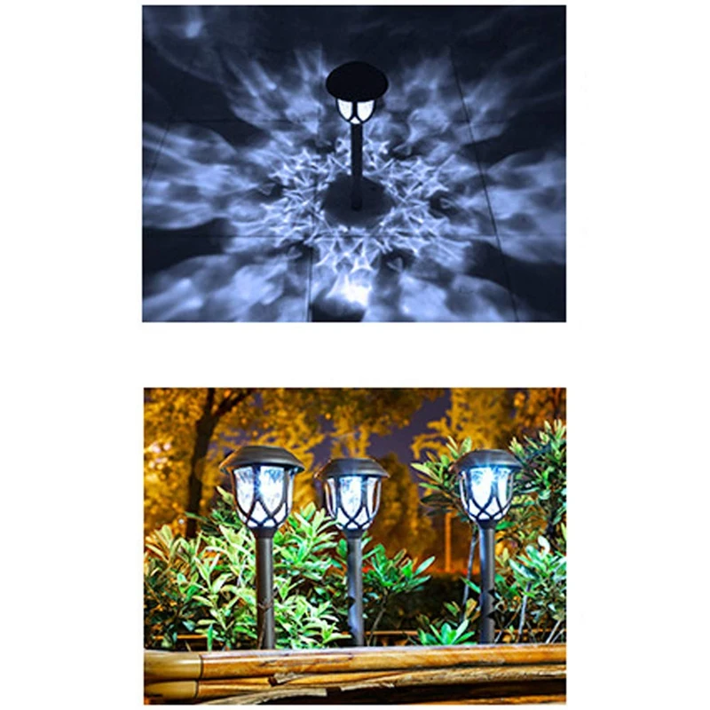 10Pcs Led Solar Landscape Lights Outdoor Waterproof Pathway Lamp for Garden Lawn Path Yard Patio Walkway White