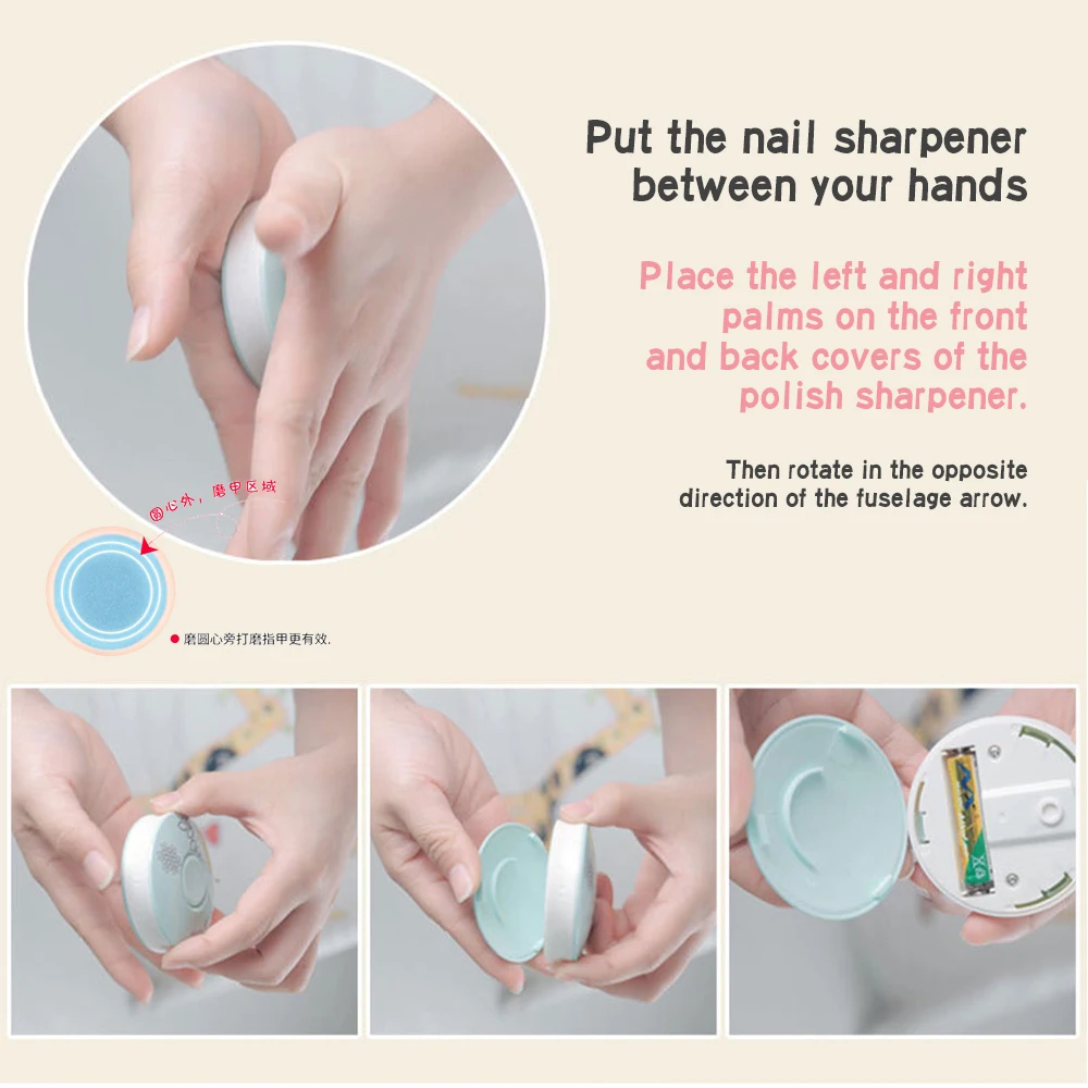 Baby Electric Nail Trimmer Kids Scissors Infant Nail Care Safe Clipper Cutter For Newbron polisher Manicure