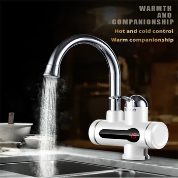 

Home Electric Kitchen Water Heater Tap Instant Hot Water Faucet Heater Cold Heating Faucet Tankless Instantaneous Water Heater