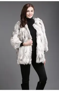 

Women Rabbit Fur Jacket Real Fur Coats for Women Winter Autumn Fur Vest Coat Fashion Outwears High Quality New Real Fur Overcoat