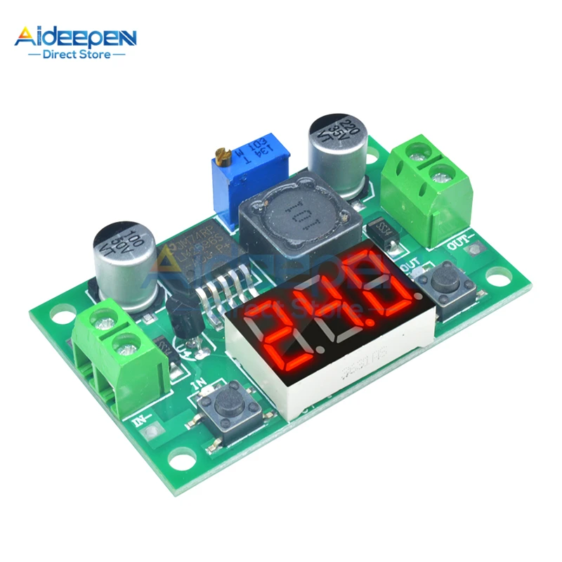 LM2596S DC-DC LM2596 регулятор напряжения + светодиодный вольтметр понижающий модуль
