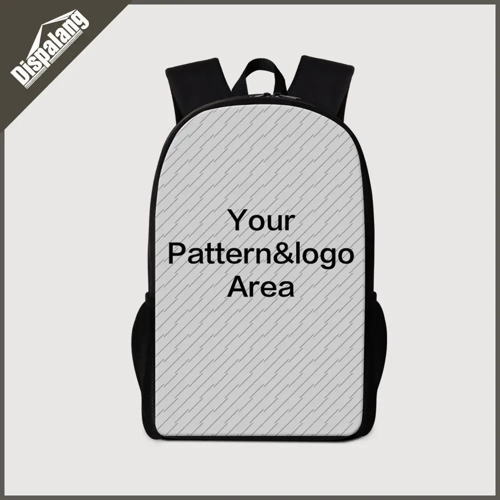 Custom Мультяшный рюкзак для девочек, сова, единорог, лиса, на заказ, детские школьные сумки для средней школы, женские дорожные сумки на плечо, Mochila Feminina - Цвет: Custom
