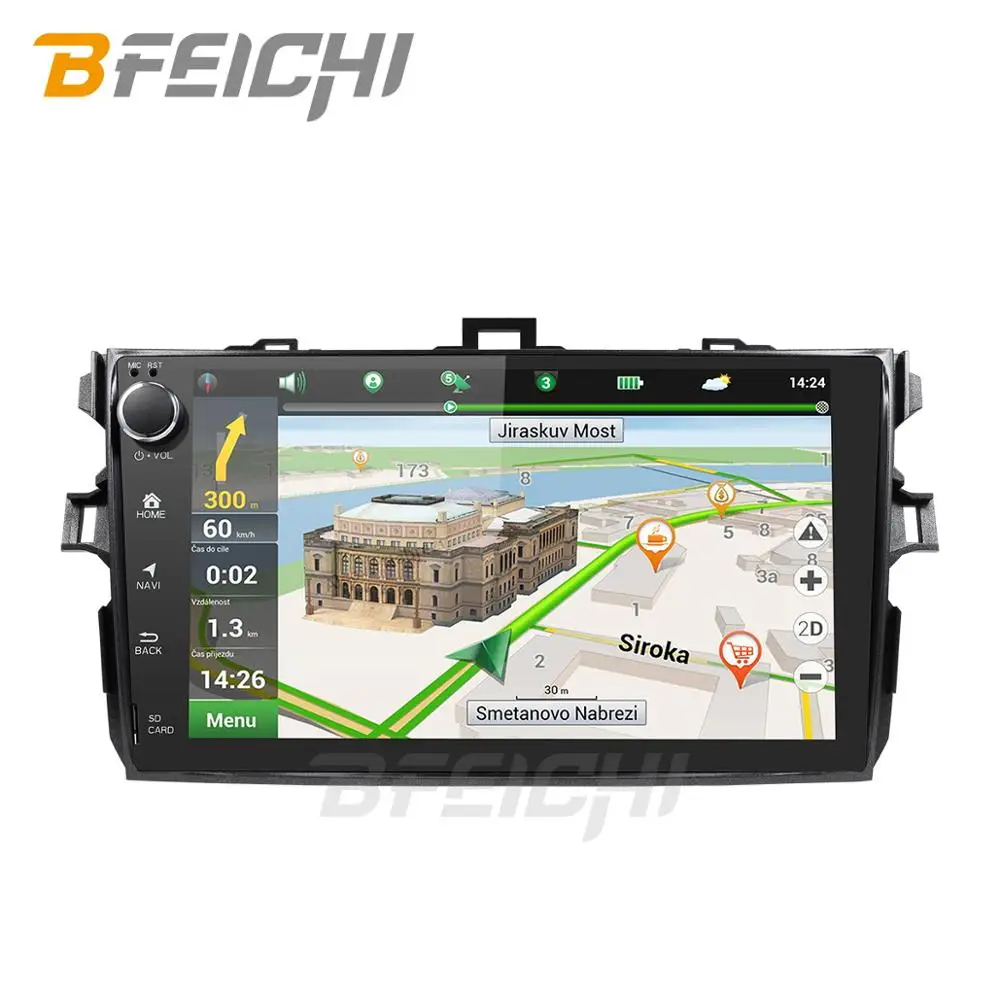 Clearance Android 9.0 PX30 car dvd player for Toyota Corolla  9 inch 1024*600 screen car radio stereo gps navigation video player 3