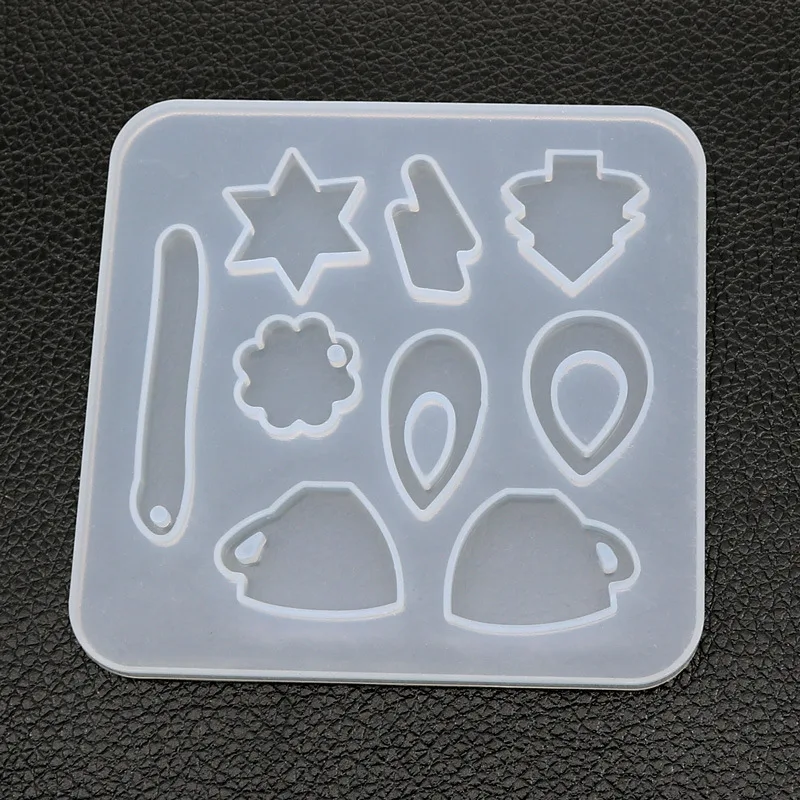 

Irregular Pendant Mold Mirror Face Handmade Earring Hanging Mold Diy Jewelry Mold Crystal Epoxy Resin Mold Jewelry Making Tools