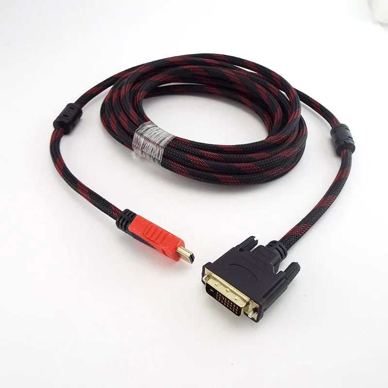 1 5 м HDMI-совместимый к DVI кабель Линия 1080P папа 24 + контакту видео разъем провод для