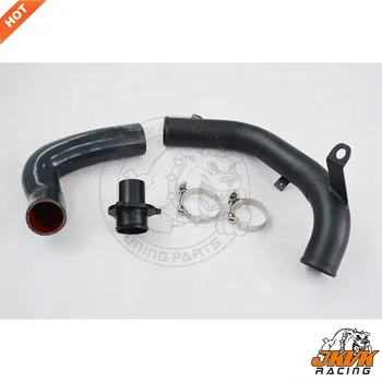 

JKVK RACING 2.5'' Black Aluminum Turbo Discharge Pipe For MQB EA888 MK7 G olf 7 1.8T 2.0T TSI A3 S3 MK3