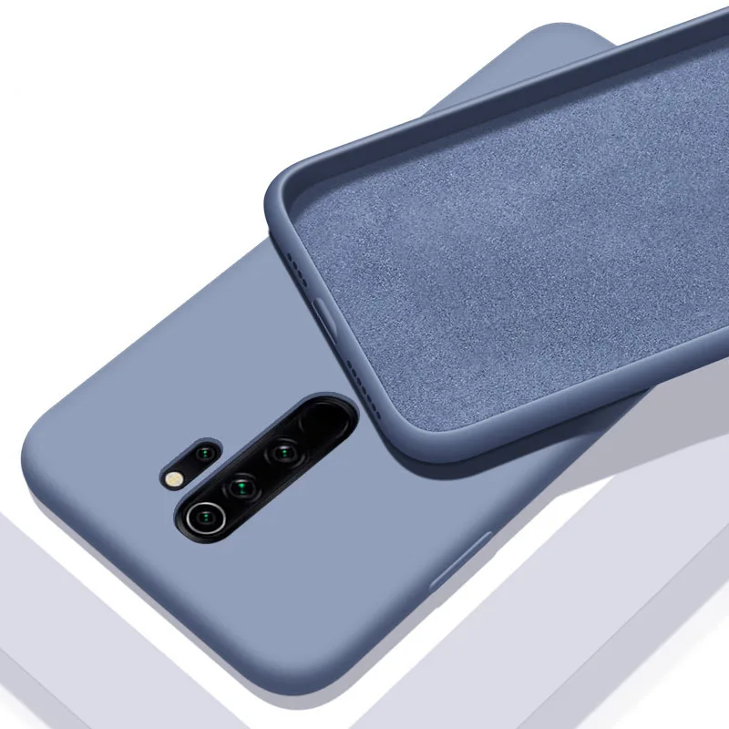 Чехол для Xiaomi Redmi Note 8 Pro Мягкий противоударный чехол из жидкого силикона и ТПУ Note8
