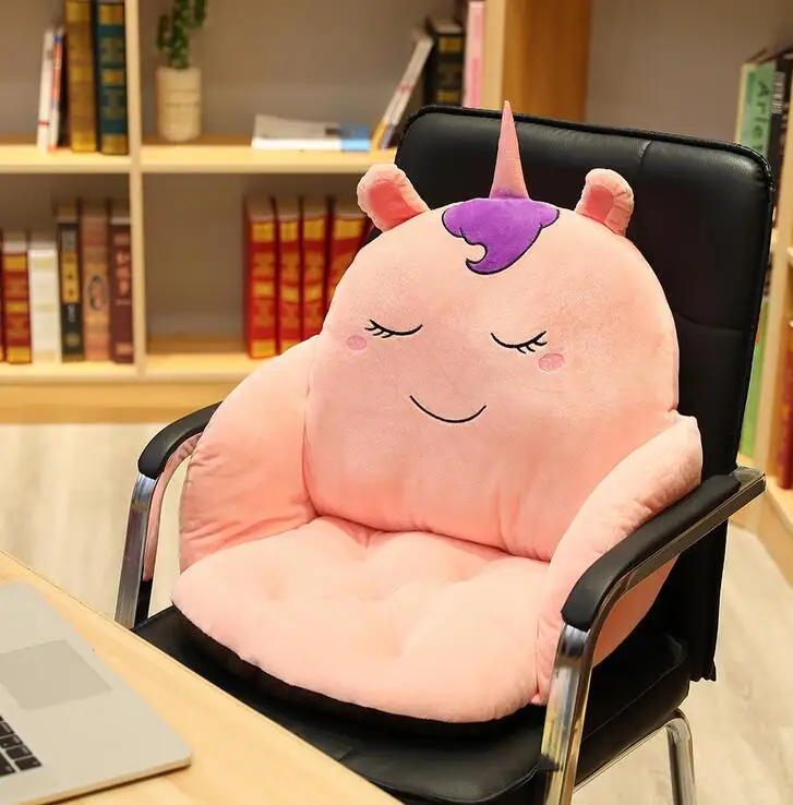 pink1 Мультфильм стул подушки поясничной Поддержка, утолщаются сиденья Подушка для Одежда для дома, пляжа сидение для офиса, машины стул накладки на ягодицы - Цвет: pink1